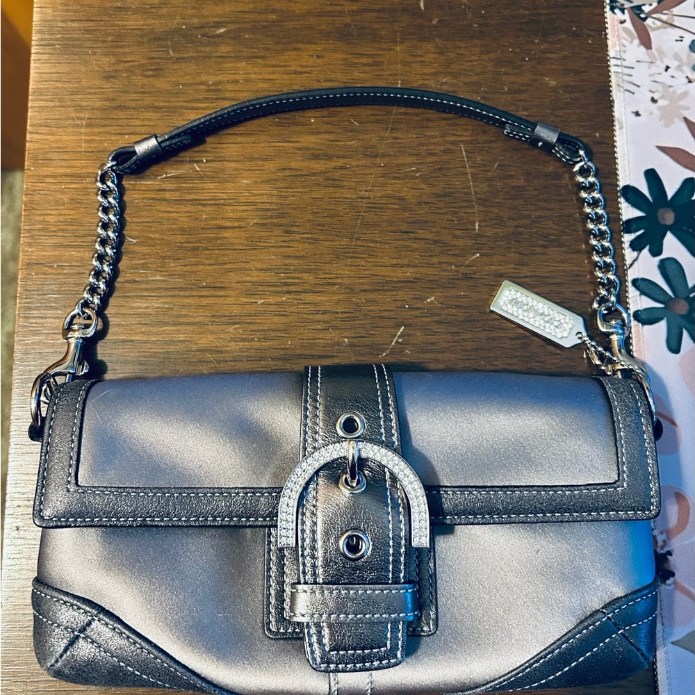 Coach Y2K SoHo Buckle Party Bling Clutch